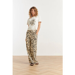 Smashed Lemon 25235 wide leg travel quality broek met e bloemenprint |