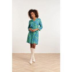 Smashed Lemon 23856 damesjurk met v-halsdierenprint |
