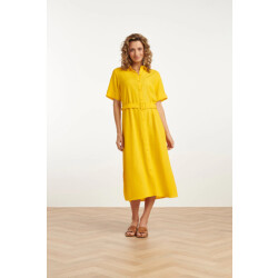 Smashed Lemon 25150 linnen midi shirtjurk |