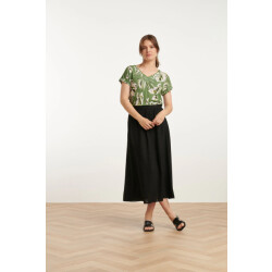 Smashed Lemon 25149 e linnen midi rok |