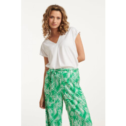 Smashed Lemon 25148 te linnen top met v-hals |