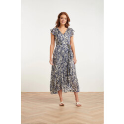 Smashed Lemon 24400 chiffon zomerjurk met dierenprint |