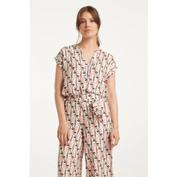 Smashed Lemon 25060 marocain top met palmprint |