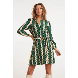 Smashed Lemon 24817 retro geprinte travel kwaliteit jurk |