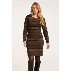 Smashed Lemon 24663 getextureerd jurk met lurex |