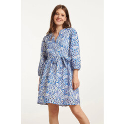 Smashed Lemon 25135 cobalt brie anglaise jurk |