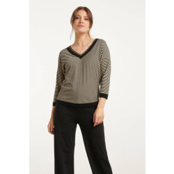 Smashed Lemon 25179 top met chevron streepprint |
