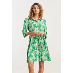 Smashed Lemon 25246 te jurk met bladerenprinttravelkwaliteit |