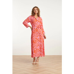 Smashed Lemon 25086 summer maxi shirt jurk met dierenprint |
