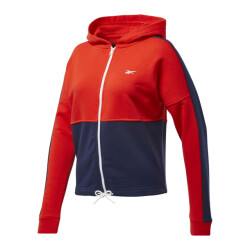 Reebok Dames linear logo full zip hoodie