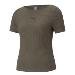 Puma Dames geribd slank t-shirt