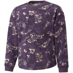 Puma Sweatshirt met alpha all-over print en ronde hals voor kinderen/kids