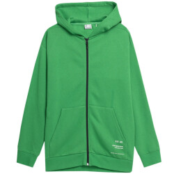 4F Heren polycotton full zip hoodie