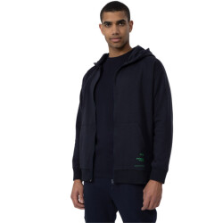 4F Heren polycotton full zip hoodie