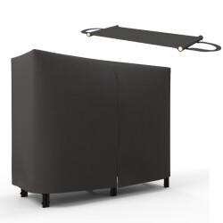 4goodz Outsunny houtopslagrek 120x36x99 cm met waterafstotende hoes
