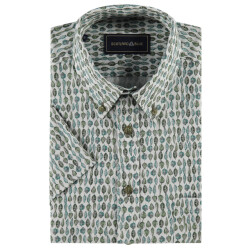 Scotland Blue Overhemd korte mouw 25113ju05sb
