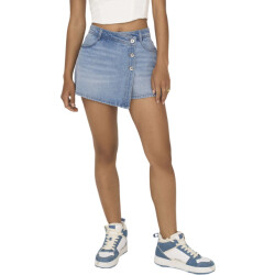 Only Onllesly reg lb dnm skort bj noos light blue denim