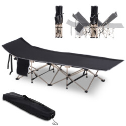 4goodz Outsunny opvouwbaar campingbed met draagtas stretcher 190 cm