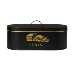 Casa di Elturo Broodtrommel pain metaal en goud 33 x 18 x 12 cm