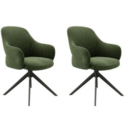 Label51 Eetkamerstoel bern forest boucle set van 2