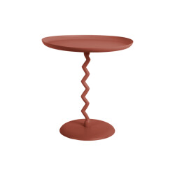 Leitmotiv bijzettafel zig zag medium rode oker