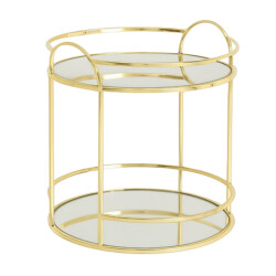 Casa di Elturo Etagère organizer 2 laags mirror tray – kleurig Ø21 x h23 cm