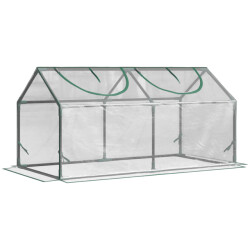 4goodz Outsunny foliekas met venster, pvc kweekkas 120x60x60 cm,