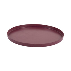 Present Time dienblad servir rond extra small dark mauve