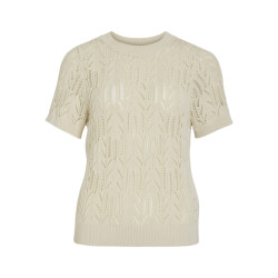 Vila Vicotti ss o-neck knit top noos off-white