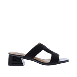 Lisa&jo Warish slipper hak vlecht | dames | maat: | imitatieleer