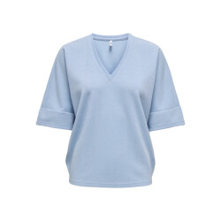 Only Onlivy ss glitter v-neck top cs jr licht