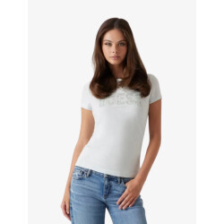 Guess Dames t-shirt logo lace tee