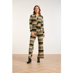 Smashed Lemon 24731 zigzag print travel kwaliteit jumpsuit |