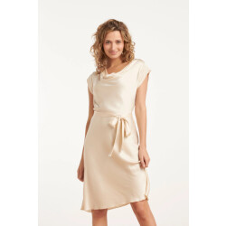 Smashed Lemon 25213 waterfall styled satijn jurk |