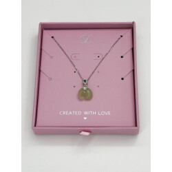 Smashed Lemon 64014 dunne en ketting met hetian jade steenkristallen