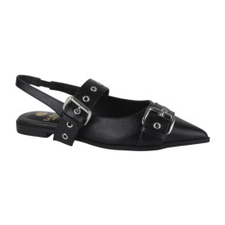 La Strada 2401899-1601 black dames instappers gekleed