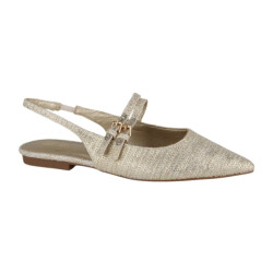 La Strada 2401666-4343 gold dames instappers gekleed