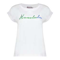 Geisha t-shirt honolulu 52397-41 10 off-white/grey