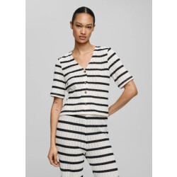 Moss Copenhagen Kenja top 2/4 mouw gestreept