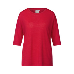 Street One a322691 sol linen look shirt w.rib col