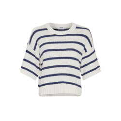 Moss Copenhagen Hannalie trui 2/4 mouw gestreept