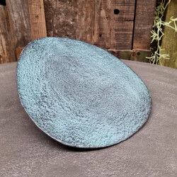Benoa Bord decoratief blauw patina middel (set of 4)