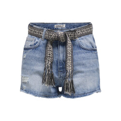 Only Onlrobyn ex hw st vintage dnm short blue denim