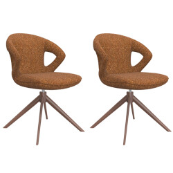 Label51 Eetkamerstoel zurich coral boucle set van 2