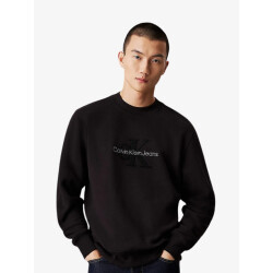 Calvin Klein Heren sweater chenille monologo cr, beh