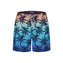 Happy Shorts Heren zwemshort palmbomen colorflow print