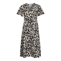 Vila vilovie s/s wrap midi dress noos 14059666 birch