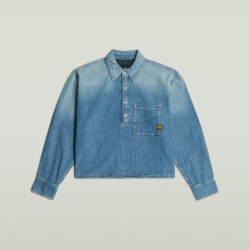 G-Star boxy day shirt wmn d26297-d946 h166 faded isles blue