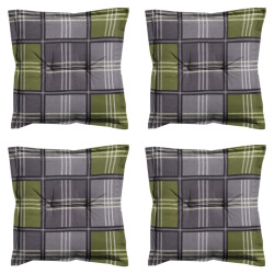 Madison zitkussen patchy olive ca. 50x50 cm set van 4
