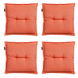 Madison Zitkussen universeel panama flame orange 50x50 - 4 stuks